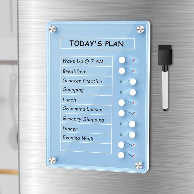 NiHome Acrylic Magnetic To Do List Planning Board by NiHome