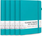 5 Pack Journal Notebook Bulk for School, Feela Hardcover Business Notebooks by feela