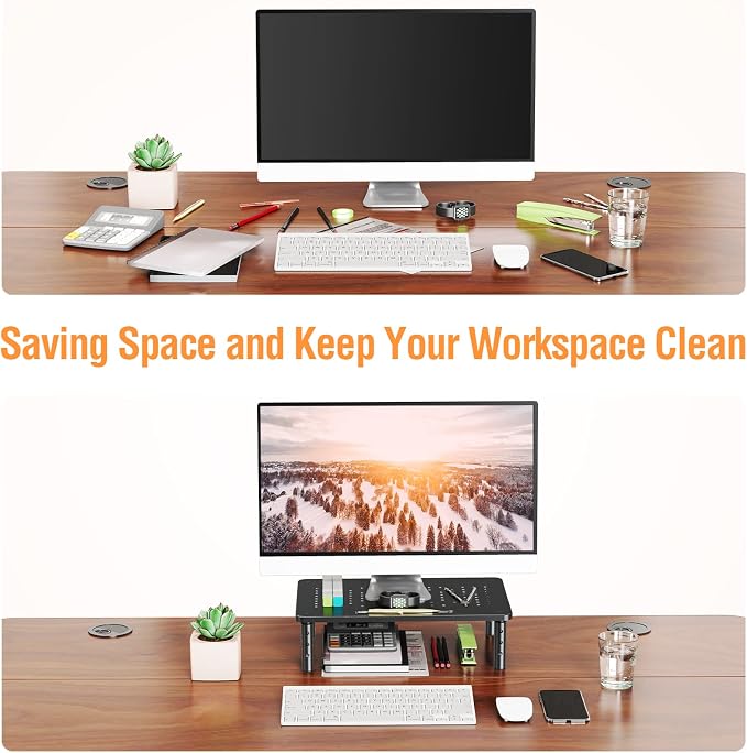 ELIVED 2 Pack Monitor Stand Riser - Image 5
