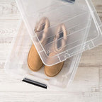 IRIS USA 32 Qt Stackable Plastic Storage Bins - Image 10
