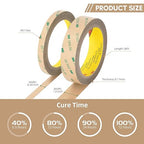 3M Double Sided Tape 300LSE 0.39" x 36Ft Clear Heavy Duty Adhesive Tape - Image 9
