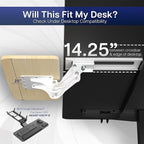 VIVO Adjustable Computer Keyboard and Mouse Platform Tray Ergonomic Under Table - Image 4