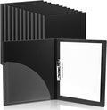 Teling 12 Pack Punchless Clamp Binder Folder 8.5 x 11 Inch Ringless Binder Holds by Teling