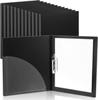 Teling 12 Pack Punchless Clamp Binder Folder 8.5 x 11 Inch Ringless Binder Holds by Teling