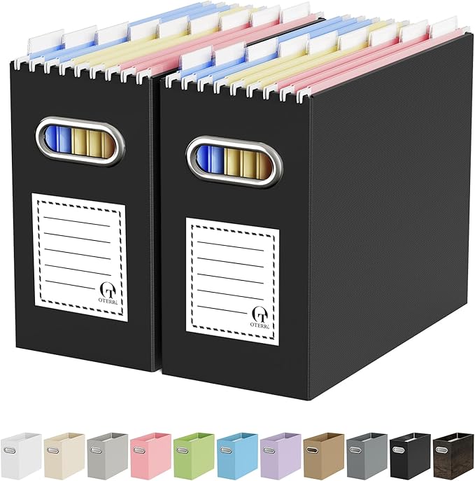 Oterri Cardboard File Organizer Box by Oterri
