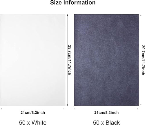 105 Pcs Carbon Transfer Paper 11.7 x 8.3 Inch Tracing Carbon Graphite Copy Paper - Image 2