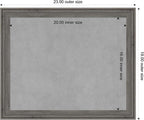 Amanti Art Grey Framed Magnetic Board 19x23 Small Vision Board - Image 4