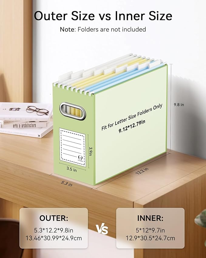 Oterri Cardboard File Organizer Box - Image 2