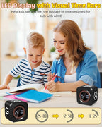 Digital Pomodoro Timer Cube 5/10/25/50min, Visual Productivity Flip Timer - Image 7