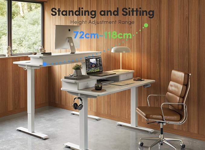 FEZIBO 48 x 24 Inch Height Adjustable Electric Standing Desk - Image 4
