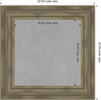 Amanti Art Grey Framed Magnetic Board 22x22 Small Vision Board - Image 4