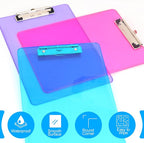 Clipboards, HERKKA 25 Pack Plastic Office Clipboards - Image 6