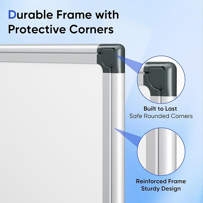 VUSIGN 36" x 24" Magnetic Whiteboard - Image 5