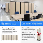 Upgrade Version Room Partition and Divider, Freestanding Rolling Dividers - Image 3