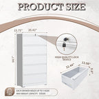 mysteeldepot 5 Drawer Lateral File Cabinet - Image 3