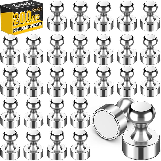 VNDUEEY 200 Pack Fridge Magnets Whiteboard Magnets, Refrigerator Magnets by VNDUEEY