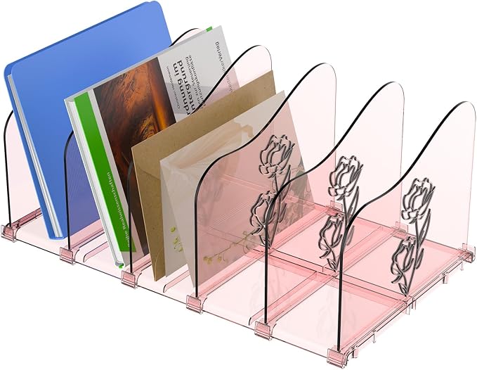 COWVTUJ Adjustable Rose File Organizer by COWVTUJ