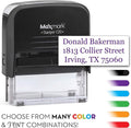Custom Self Inking Rubber Stamp by Maxmark