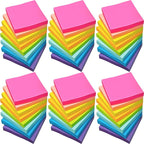 48 Pack 2400 Sheets Sticky Notes 3x3, 8 Colors Sticky Note Pads, Colored Sticky by Beieverluck