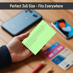 300 Count Index Cards 3 x 5 Inch Ruled Green Index Cards, Flash Cards College - Image 4