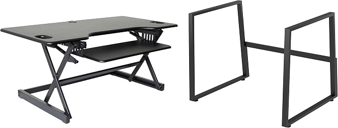 Rocelco 46" Large Height Adjustable Standing Desk BUNDLE by Rocelco