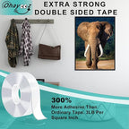 Ohayooz® Extra Strong Double Sided Tape Heavy Duty Removable 10FT, Photo Deco - Image 2