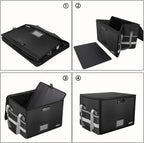 ENGPOW File Box with Lock, Fireproof Document Box with Zipper＆Pockets, - Image 7
