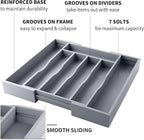 oridom Expandable Bamboo Kitchen Drawer Organizer - Image 3