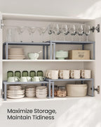 SONGMICS Spice Racks, Countertop Organizers, Shelf Risers, Expandable - Image 3