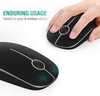 VssoPlor Wireless Mouse, 2.4G Slim Portable Computer Laptop Mouse - Image 2
