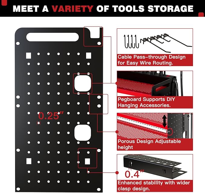NattyDot Power Tool Organizer Wall Mount - Image 6