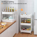 Calmootey 3-Tier Rolling Utility Cart - Image 7