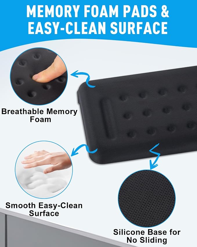 2 Pack L-Shaped Arm Rest for Desk, Ergonomic Elbow Pads - Image 5