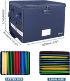 ENGPOW File Box with Lock, Fireproof Document Box with Zipper＆Pockets, - Image 5