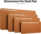 YSAGi Leather Desk Pad Protector, Office Desk Mat, Large Mouse Pad, Non-Slip PU - Image 8