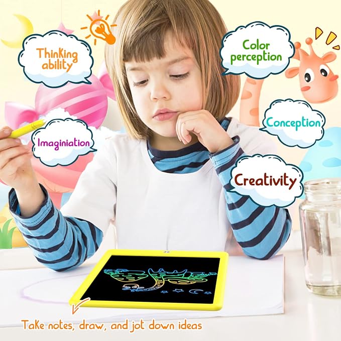 BUKEBU LCD Writing Tablet Doodle Board, 12.5 inch Colorful Drawing Pad - Image 5