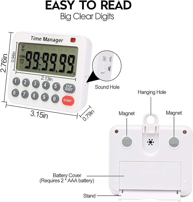 AIMILAR Digital Kitchen Timer - Image 6