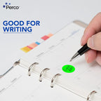 Perco Fluorescent Green 1-Inch Perforated Circle Dot Sticker Labels — 10 Rolls - Image 5