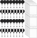 100 Pack Retractable Badge Reel Clips by Beieverluck