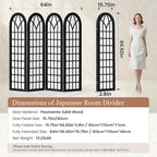 Asnefeli Room Divider 4 Panel, Japanese Shoji Privacy Screen - Image 8