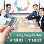 Wireless Presentation Clicker PowerPoint Remote: USB C A Presenter PPT Power - Image 2