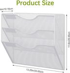 EasyPAG 3 Pocket Mesh Wall File Organizer, Hanging Paper Folder Holder - Image 7