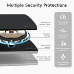 Mouse Pad with Wireless Charging, PU Leather Fast Charging Gaming Mouse Pad - Image 4