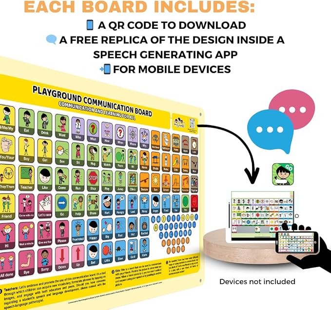 Outdoor Rated Plastic School Playground Communication Board - Image 5