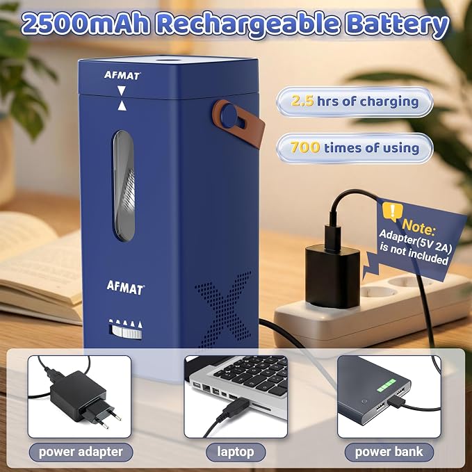 AFMAT Electric Pencil Sharpener, Fully Automatic Pencil Sharpener, Auto in & Out - Image 5