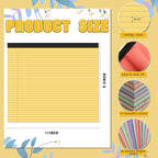 Lincia 12 Pcs 11" x 9.5" Legal Pads College Ruled Notepad Landscape Notebook - Image 2