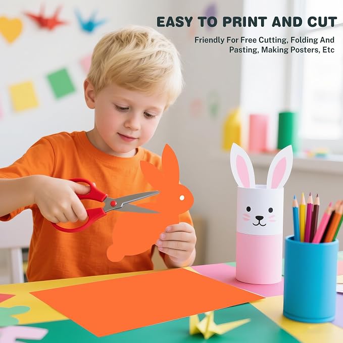 Cardstock 8.5 X 11, 40 Sheets, Pumpkin Orange Card Stock, 75lb/ 200gsm Orange - Image 5