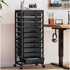 SYKIARIOL Rolling Cart with Drawers, 10 Drawer Rolling Cart, Rolling storage - Image 6