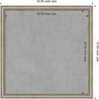 Amanti Art Silver Framed Magnetic Board 22x22 Medium Vision Board - Image 3