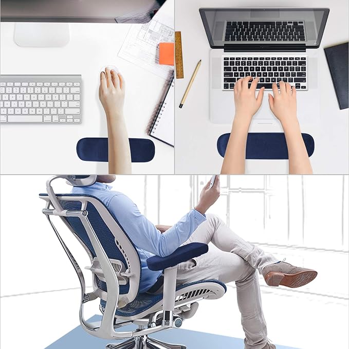 MOSISO Chair Armrest Pads, Memory Foam Home/Office Chair Arm Rest Covers Comfy - Image 5